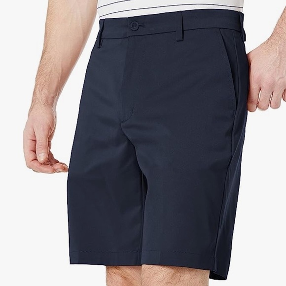 Amazon Essentials Dark Navy Blue Flat Front Mens Classic Fit Golf Shorts NWOT - Picture 3 of 8